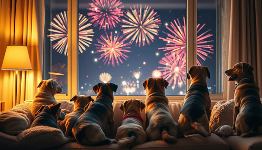 Hunde an Silvester – So gehen sie mit dem Feuerwerksstress um